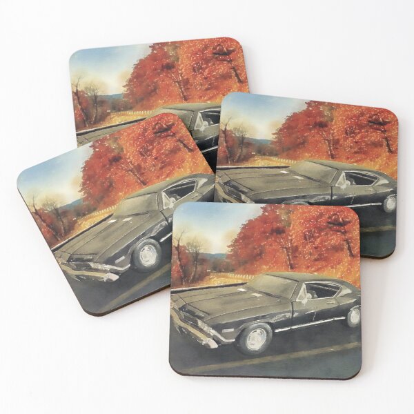 Item preview, Classic Car Autumn Watercolor designed and sold by RealBooBear.