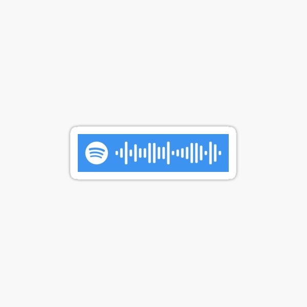 say it ain't so spotify code Sticker