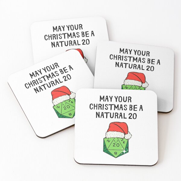Item preview, "May Your Christmas Be A Natural 20" D&D Xmas Print designed and sold by ToplineDesigns.