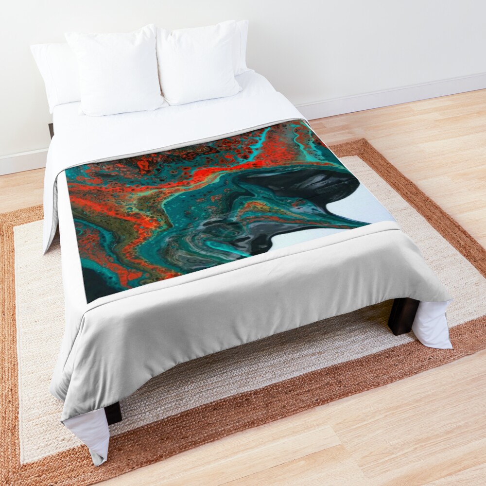 Abstract Painting-"Sunset in Sedona"-Enchantment Ruins Comforter