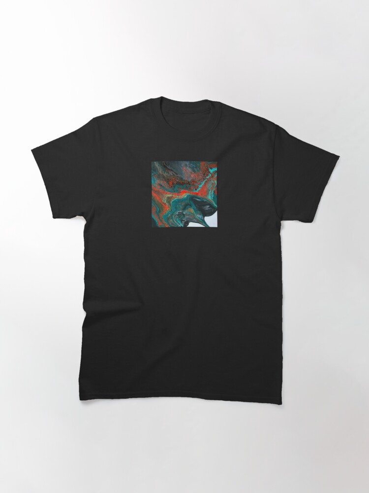 Classic T-Shirt,  Abstract Painting-"Sunset in Sedona"-Enchantment Ruins designed and sold by Emily Gartner