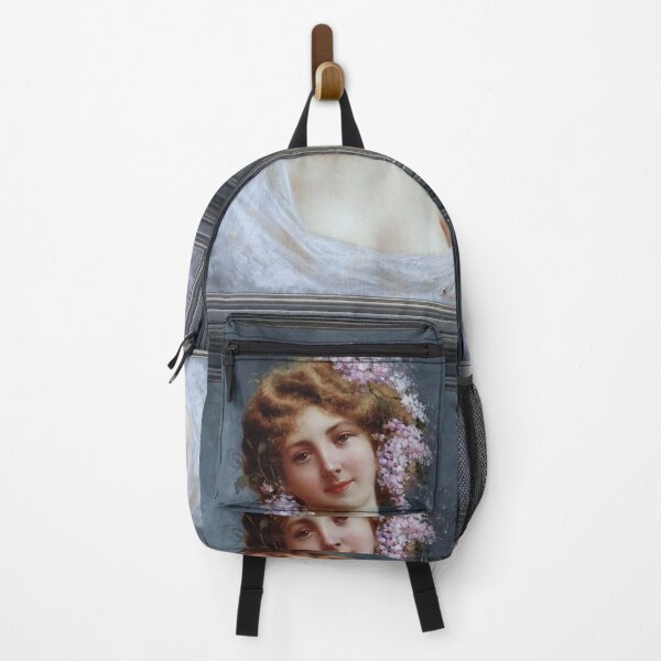 Item preview, Girl With Lilacs by Achille Beltrame Fine Art Old Masters Reproduction designed and sold by Xzendor7 Digital Art Creations.
