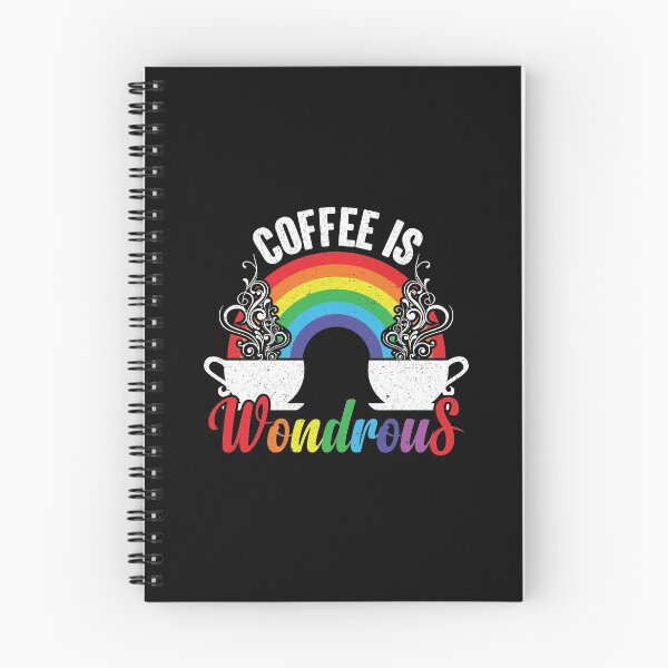 Item preview, Coffee Is Wondrous - Steaming Java Under The Rainbow designed and sold by GravitiTees.