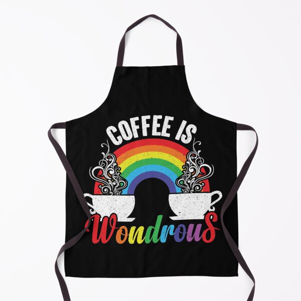 Item preview, Coffee Is Wondrous - Steaming Java Under The Rainbow designed and sold by GravitiTees.