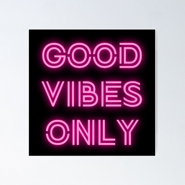  Slardar Good Vibes Only Neon Signs for Wall Decor