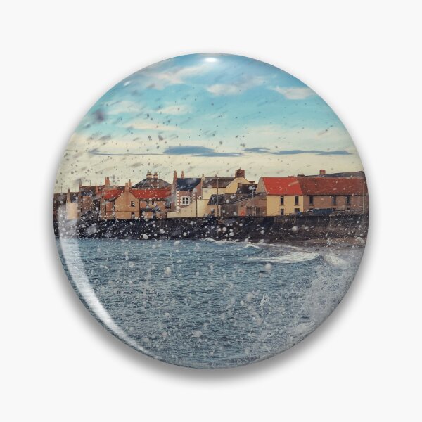 Item preview, Crashing Waves at Eyemouth Harbour, Scottish Borders designed and sold by yourscotborders.
