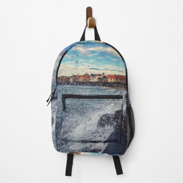 Item preview, Crashing Waves at Eyemouth Harbour, Scottish Borders designed and sold by yourscotborders.