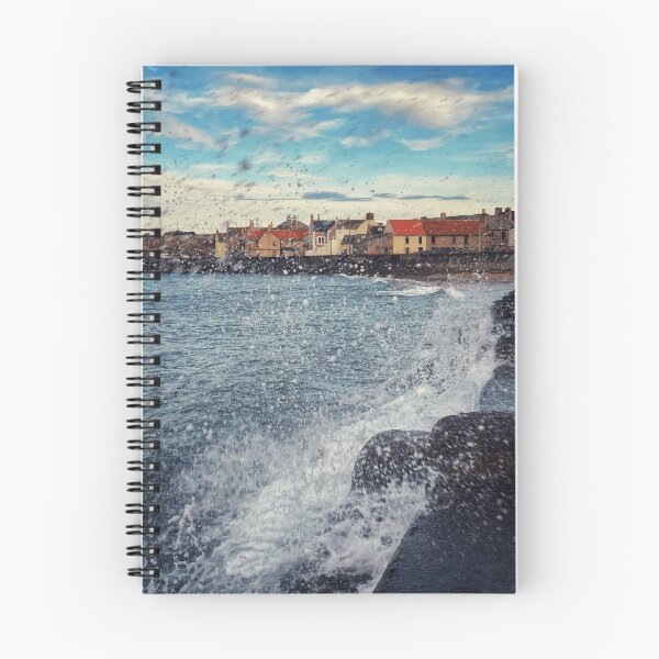 Item preview, Crashing Waves at Eyemouth Harbour, Scottish Borders designed and sold by yourscotborders.