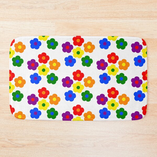 Item preview, Bib Flower of Bib Flowers in Pride Colors on White designed and sold by CottoVerdi.
