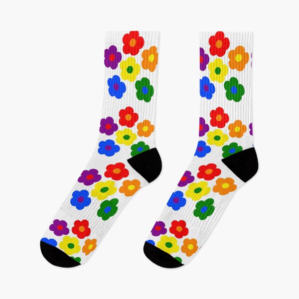 Item preview, Bib Flower of Bib Flowers in Pride Colors on White designed and sold by CottoVerdi.