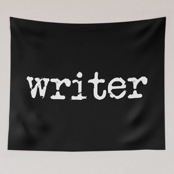 Item preview, writer in white designed and sold by TeaRoseWriter.