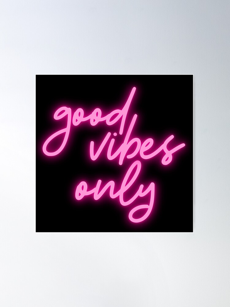  Slardar Good Vibes Only Neon Signs for Wall Decor