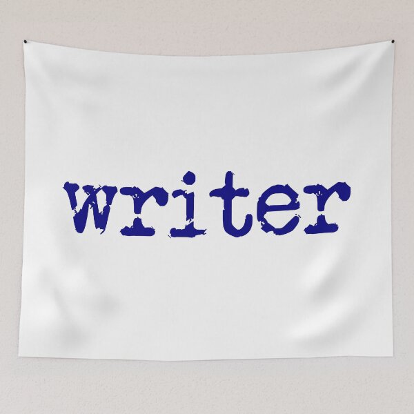 Item preview, writer in navy designed and sold by TeaRoseWriter.