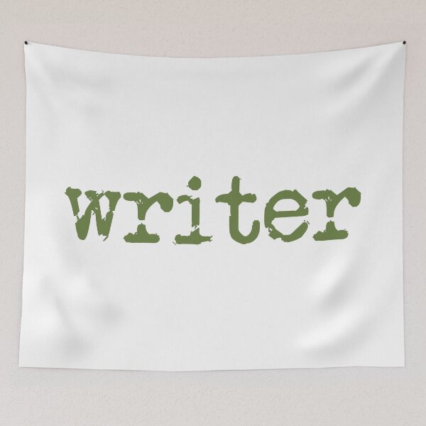 Item preview, writer in military green designed and sold by TeaRoseWriter.