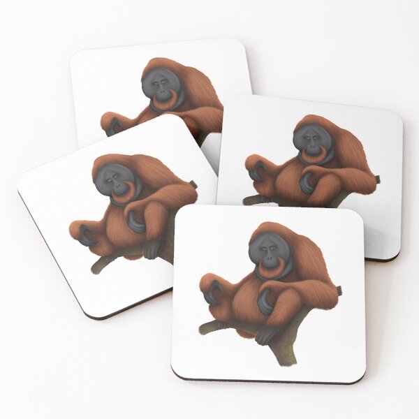 Item preview, Tired Orangutan Sitting In Tree designed and sold by troyanthonyart.