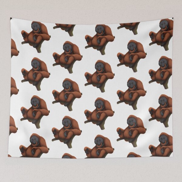 Item preview, Tired Orangutan Sitting In Tree designed and sold by troyanthonyart.