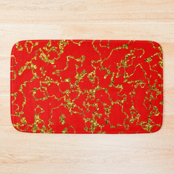 Aperçu de l'œuvre Motif plus grand abstrait or marbré et rouge créée et vendue par Darcy777.