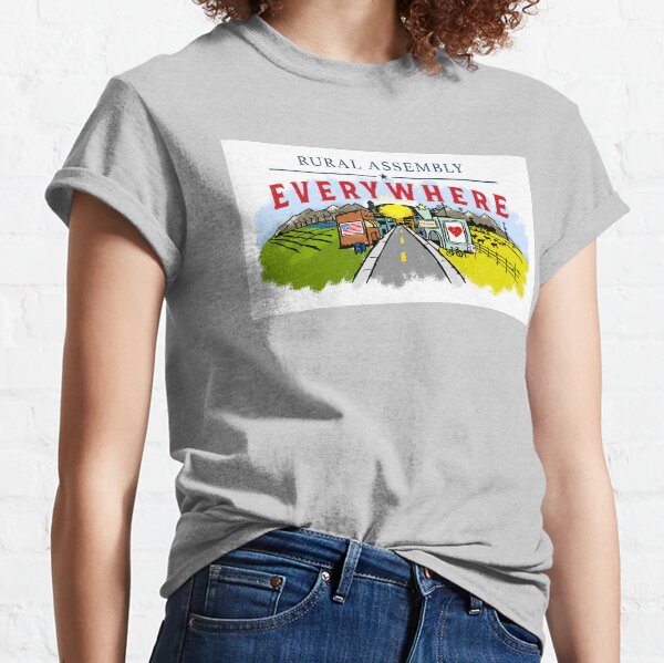 Überall ländliche Versammlung Classic T-Shirt
