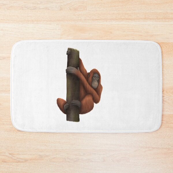 Item preview, Young Orangutan Climbing Tree designed and sold by troyanthonyart.