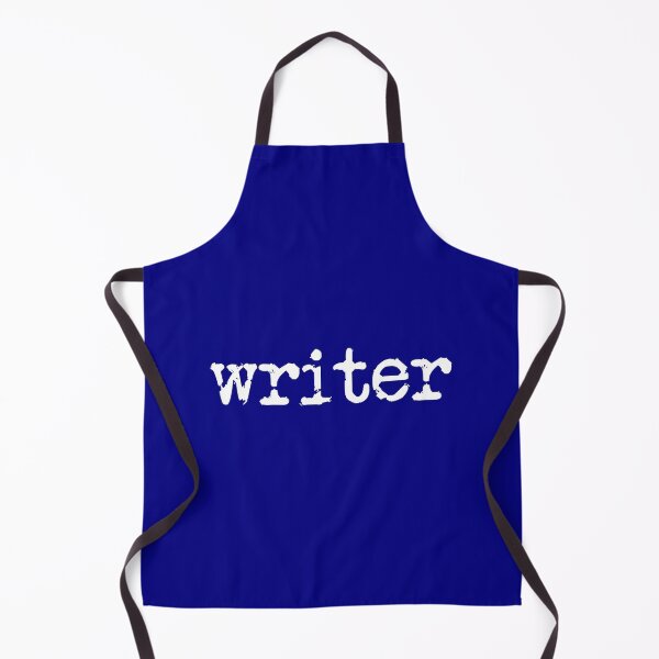 Item preview, writer in white on navy designed and sold by TeaRoseWriter.