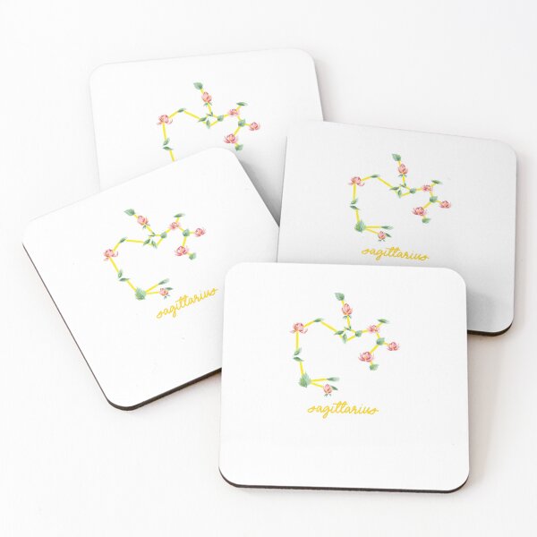 Item preview, Sagittarius Zodiac Sign Floral Constellation designed and sold by sharedipmemes.