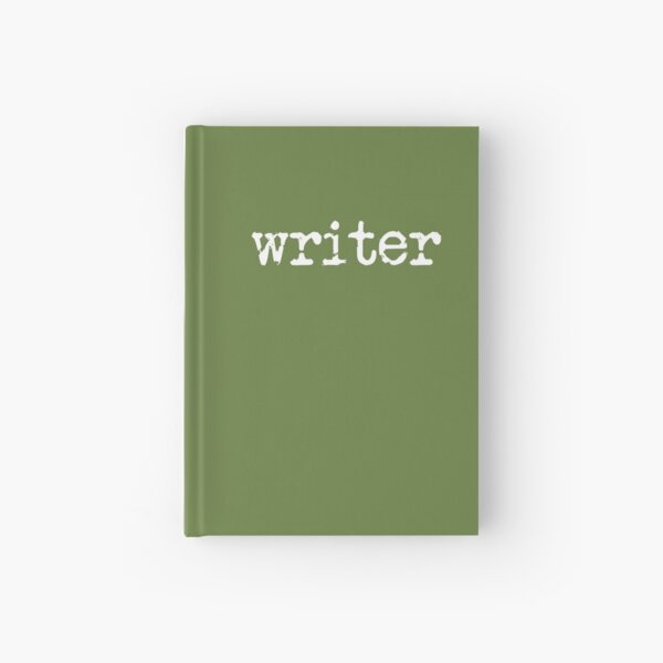 Item preview, writer in white on military green designed and sold by TeaRoseWriter.