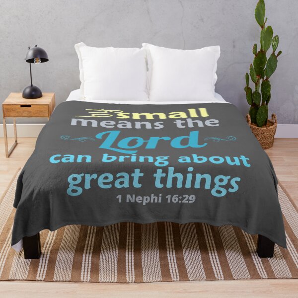 Item preview, By small means the Lord can bring about great things. designed and sold by Heather Walton.