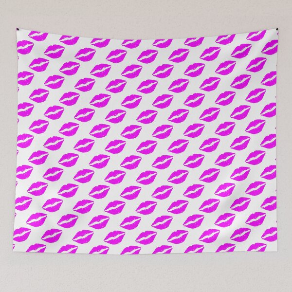 Item preview, Purple Lips Pattern Print designed and sold by ThingsByJoy.