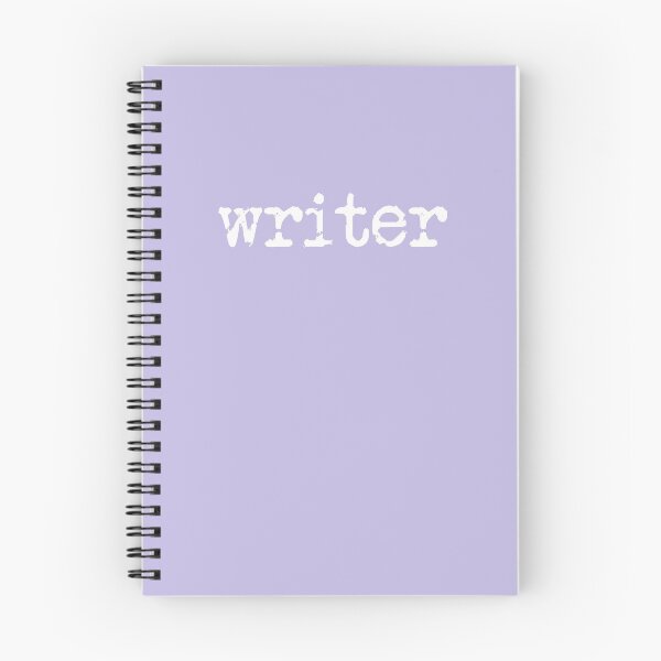 Item preview, writer in white on lavender designed and sold by TeaRoseWriter.