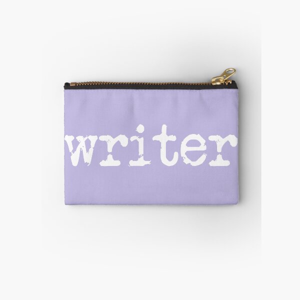Item preview, writer in white on lavender designed and sold by TeaRoseWriter.