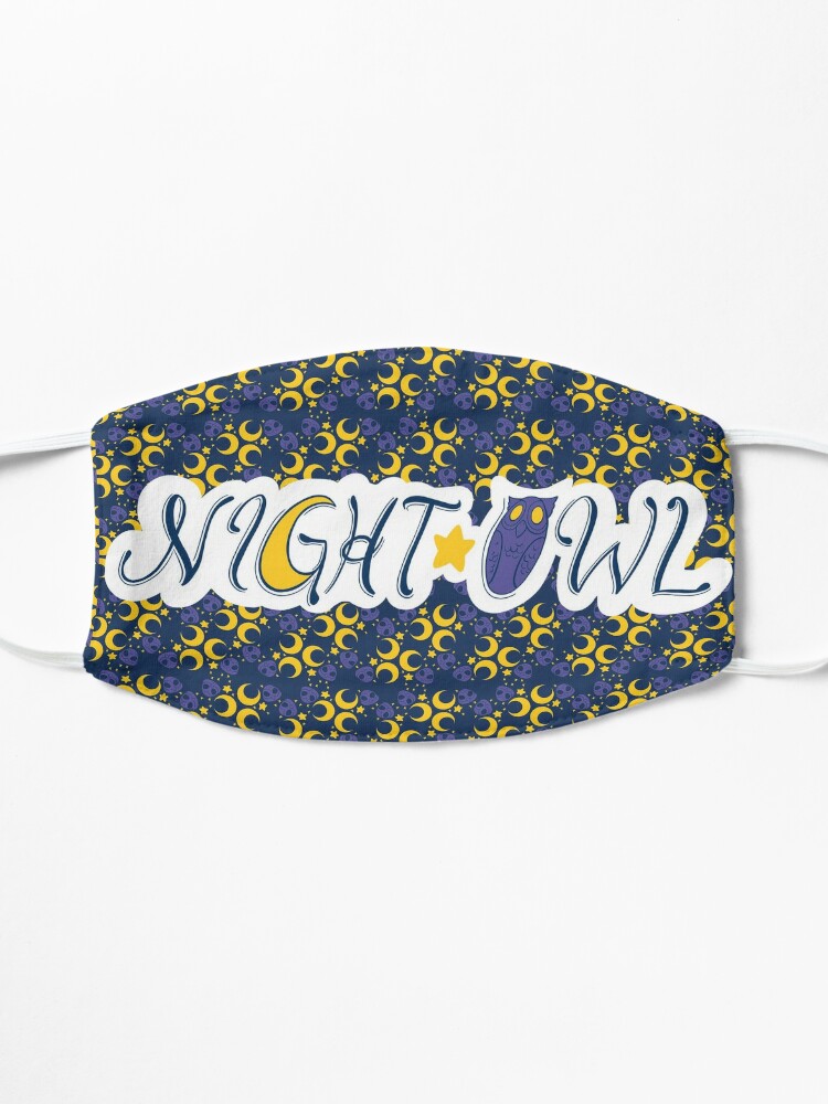 Alternate view of Night Owls Phrase with Main Pattern Mask