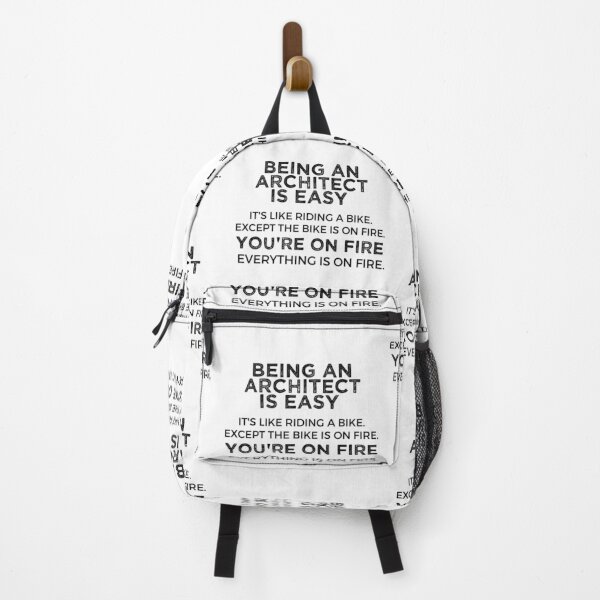 Item preview, Being An Architect Is Easy It's Like Riding A Bike. Except the Bike is on Fire. You're On Fire. Everything is on Fire. designed and sold by TeesYouWant.
