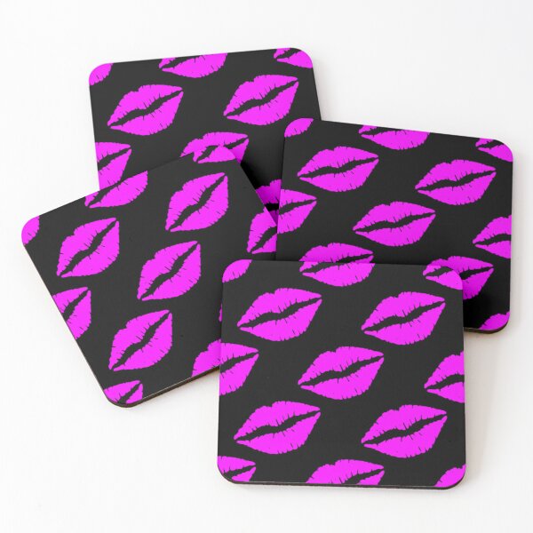 Item preview, Purple Lips Pattern Print designed and sold by ThingsByJoy.