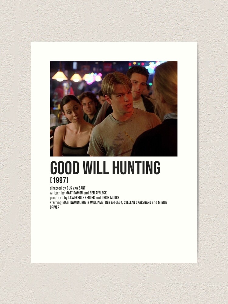 GOOD WILL HUNTING at the bar POSTER | Art Print