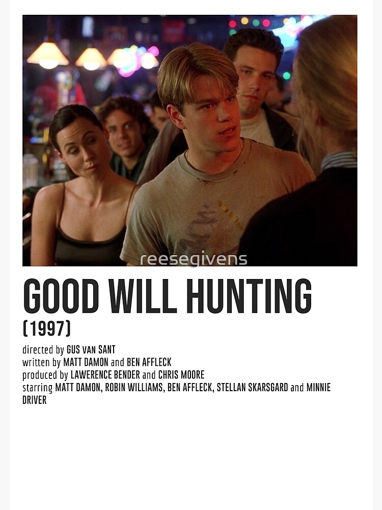 GOOD WILL HUNTING at the bar POSTER | Art Print