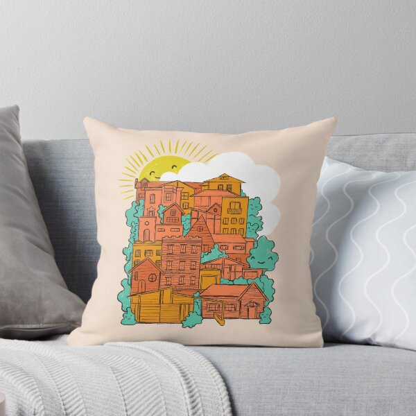 Item preview, Colorful Connected Neighborhood Houses  designed and sold by Jamie Letourneau.