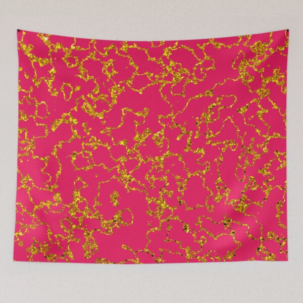 Item preview, Marbled Gold and Lipstick Abstract Larger Pattern designed and sold by Darcy777.