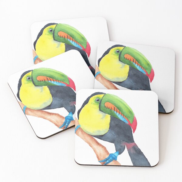Item preview, Toucan tocard watercolor designed and sold by L'Atelier Oranjade.