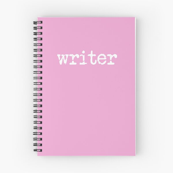 Item preview, writer in white on pink designed and sold by TeaRoseWriter.