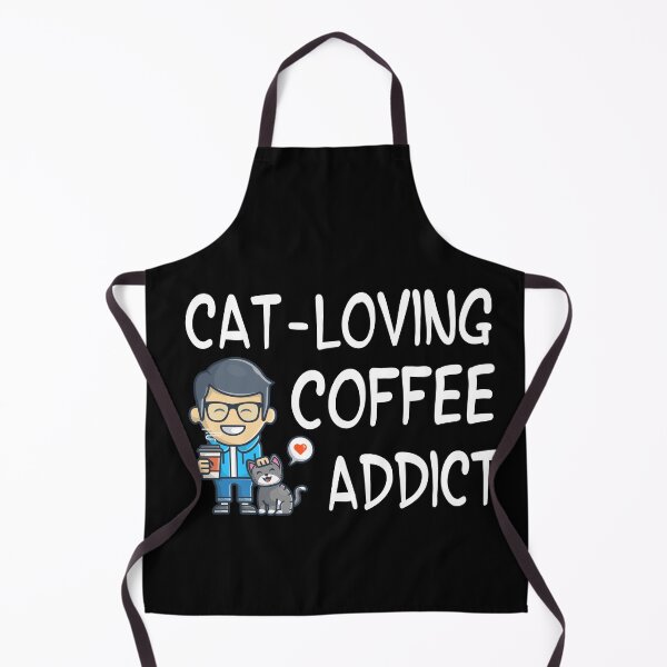 Item preview, Cat-Loving Coffee Addict designed and sold by Mareom Design.