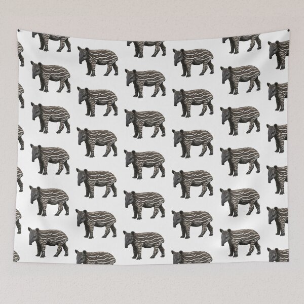 Item preview, Baby Malayan Tapir Painting designed and sold by troyanthonyart.