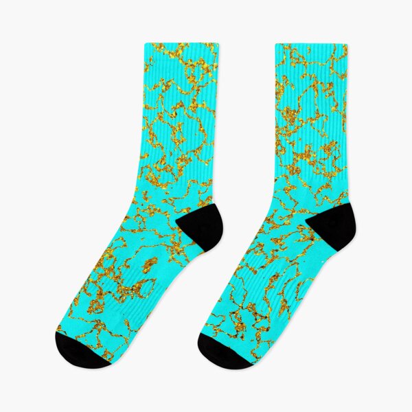 Item preview, Marbled Gold and Teal Abstract Larger Pattern designed and sold by Darcy777.