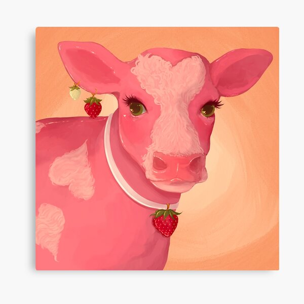 strawberry cow painting