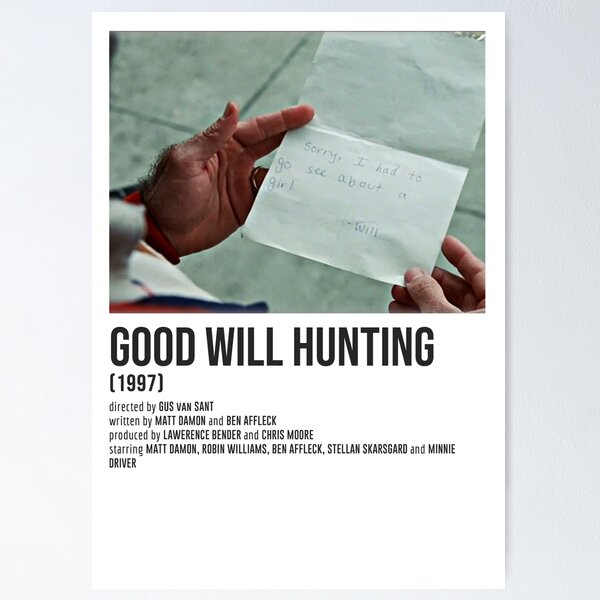Artikel-Vorschau von GOOD WILL HUNTING hat meine Linie POSTER gestohlen, designt und verkauft von reesegivens.