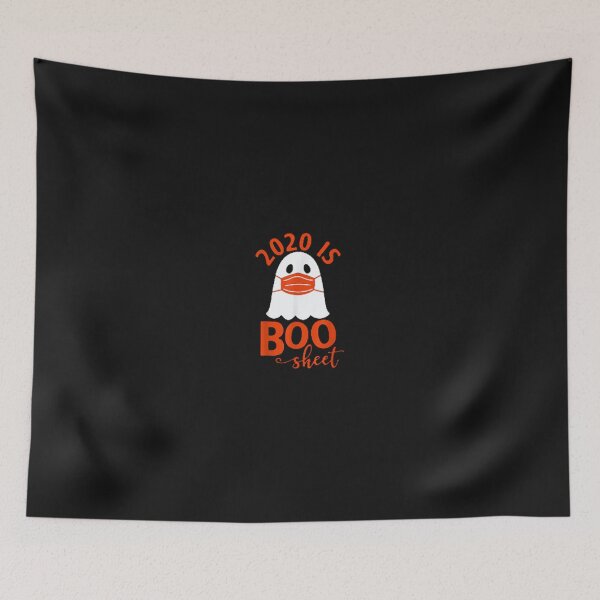 Item preview, 2020 Halloween Is Boo Sheet face mask ghost designed and sold by KingoC.