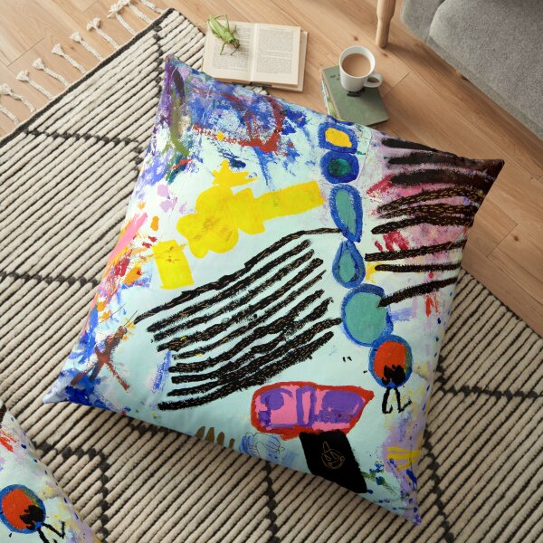 Camerones De Oro Floor Pillow