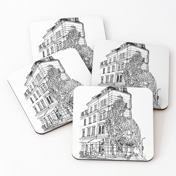 Item preview, Cafe in Dresden Neustadt designed and sold by UMA Urban Sketch.