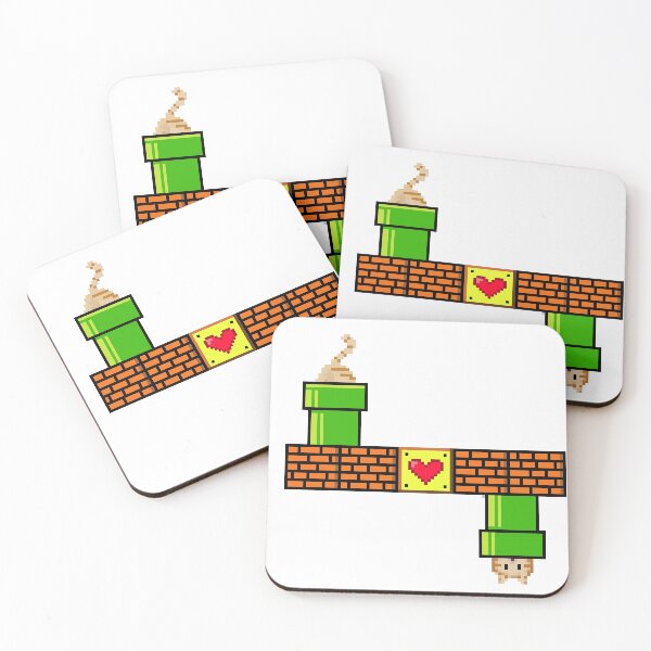 Item preview, Cat in Pipe Pixel Art Retro Game Graphic designed and sold by Mareom Design.