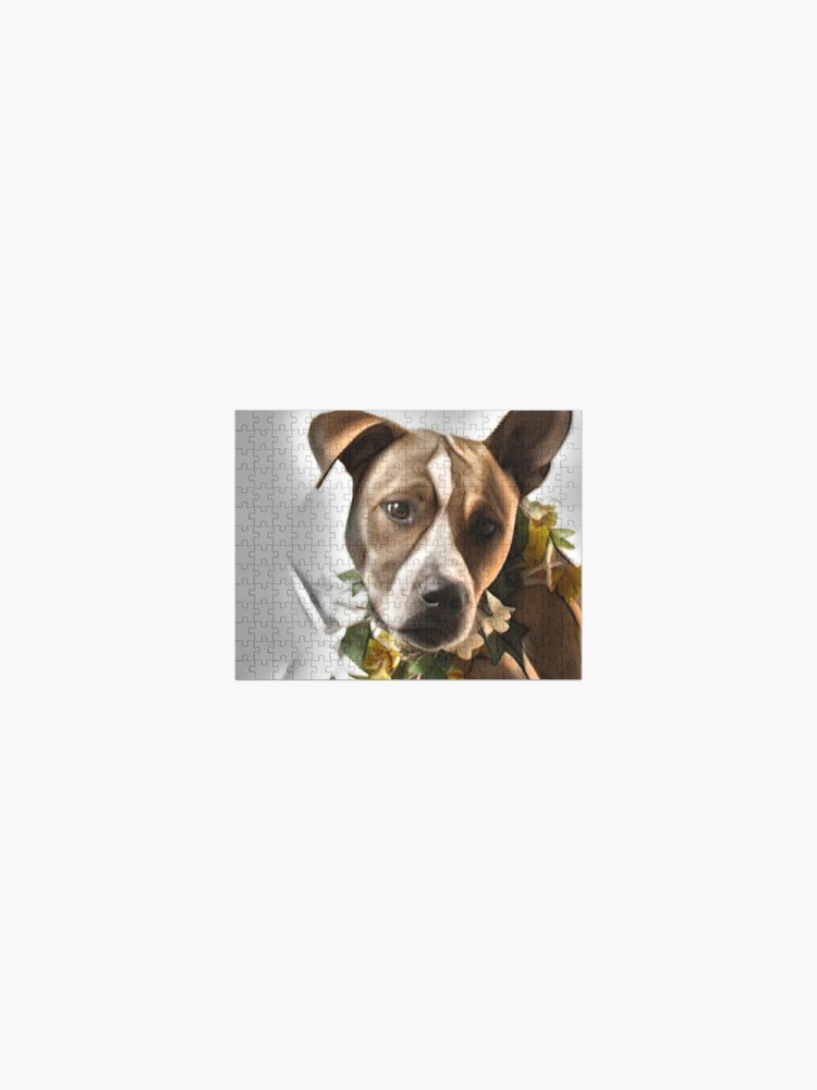 Pitbull art for PitBull terrier Lovers will love this beautiful painting of  this gentle breed Jigsaw Puzzle for Sale by switchbitch