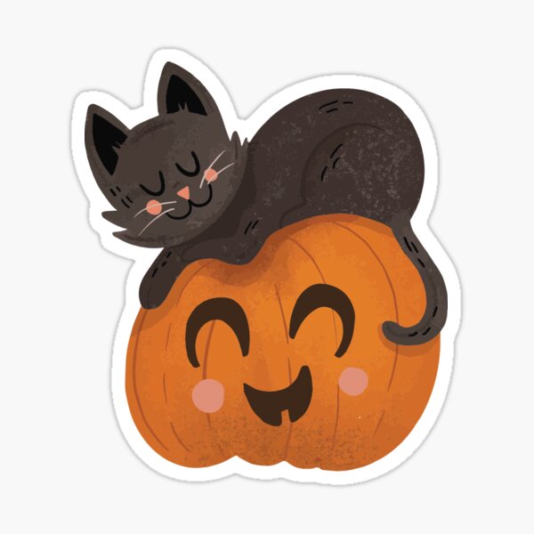 Pumpkin Kitty Sticker